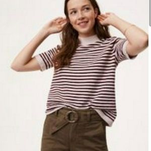 LOFT Turtleneck Short Sleeve Sweater